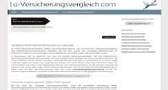 Desktop Screenshot of 1a-versicherungsvergleich.com